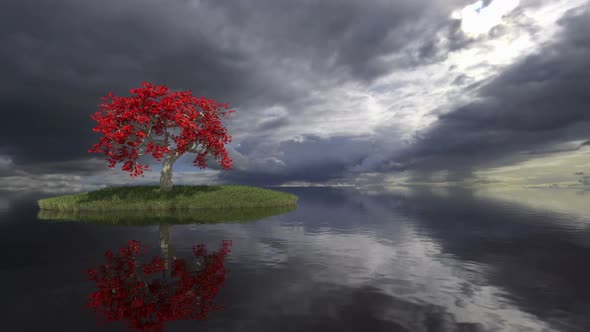 Tree Reflecting In a Lake alt
