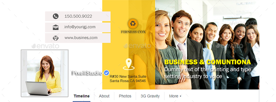 Corporate Facebook Timeline Covers Template, Web Elements | GraphicRiver