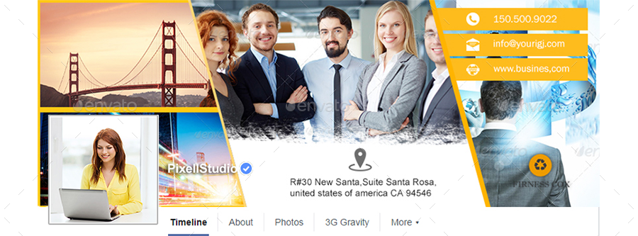 Corporate Facebook Timeline Covers Template, Web Elements | GraphicRiver