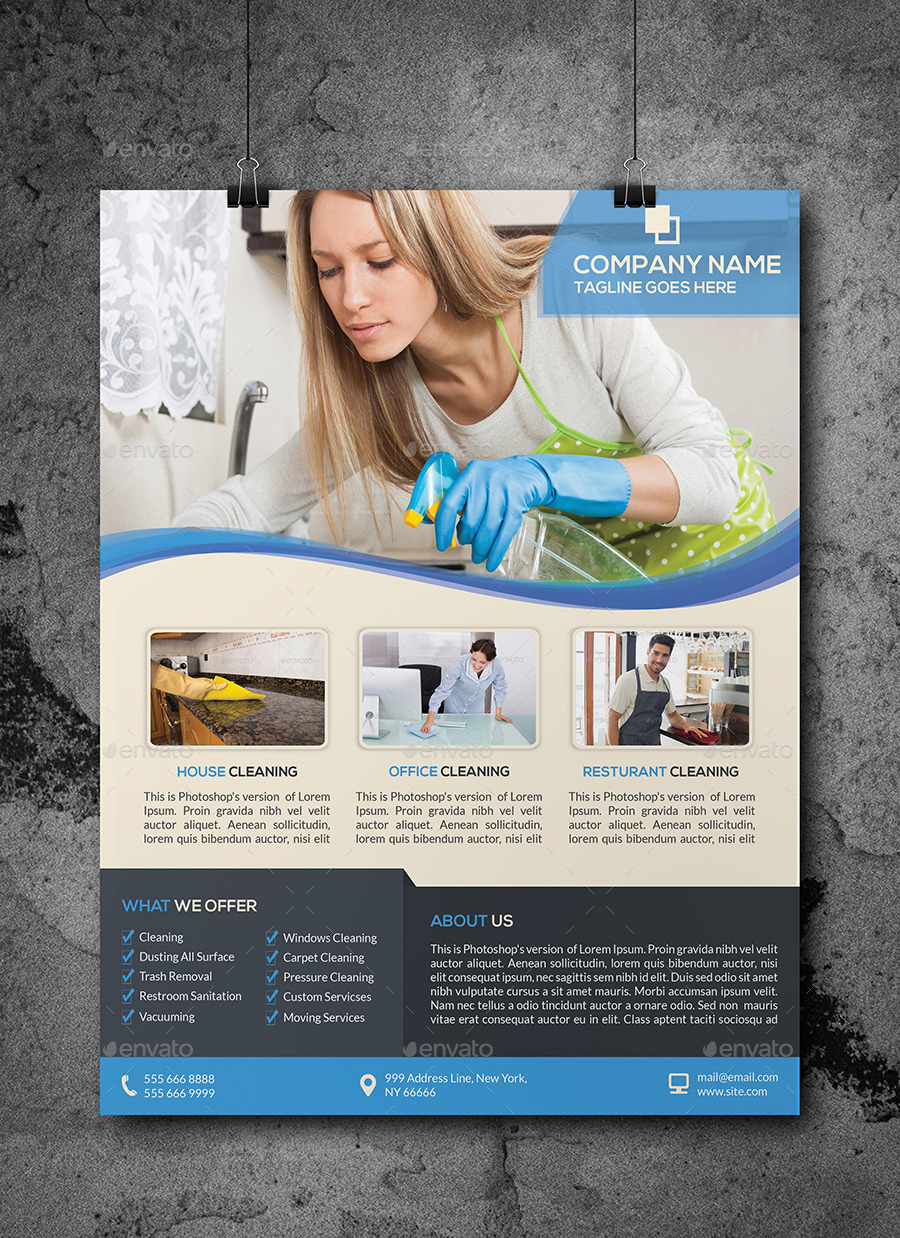 house cleaning brochure