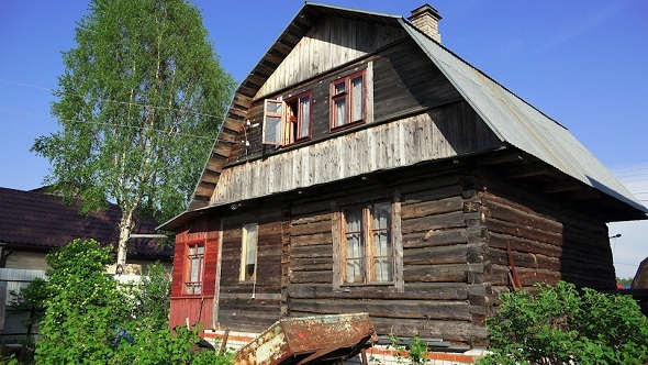 Wooden House in the Village