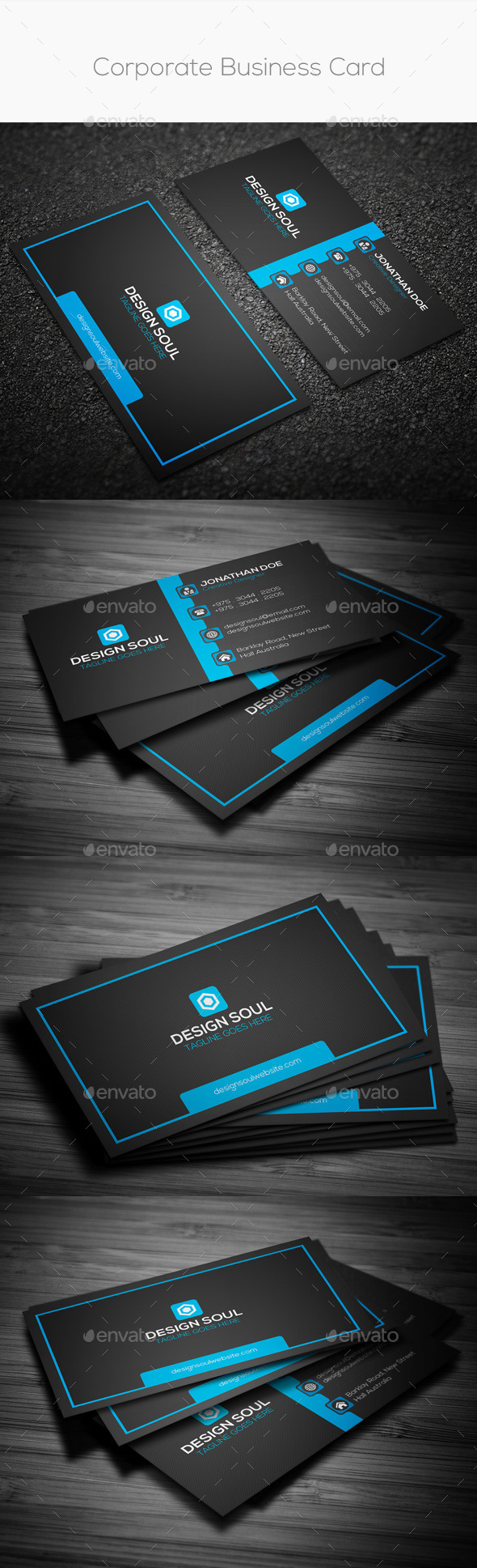 Corporate Business Card Preview