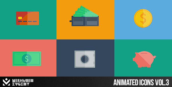 Animated icons Vol.3 Money