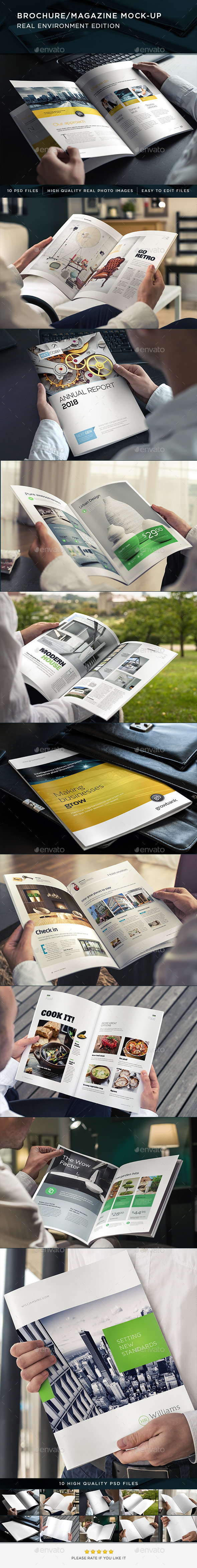 Brochure / Magazine Mock-Up - Brochures Print