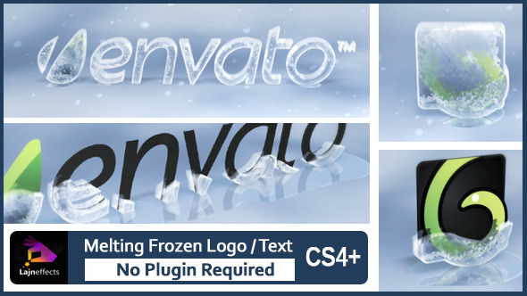 Melting Frozen Logo - VideoHive 8809508