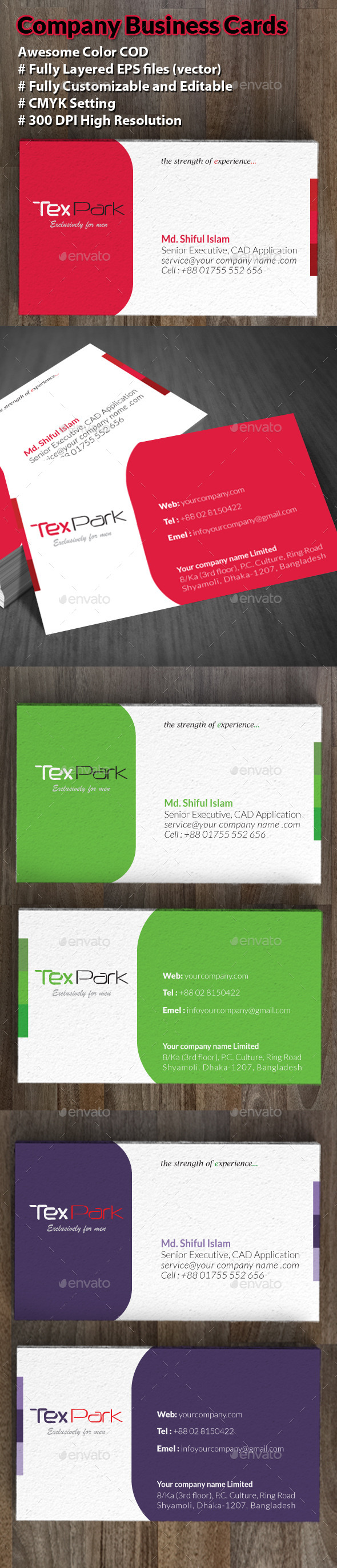 Company Business Cards - Business Cards Print Templates