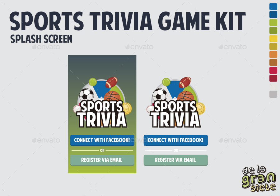 Sports Trivia Full Game Kit, Game Assets GraphicRiver