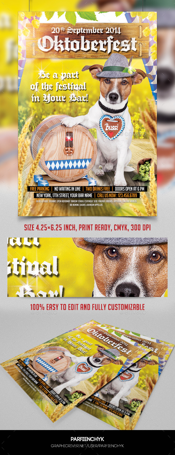 Octoberfest Flyer Template - Events Flyers