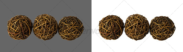 Vine Globes in a line