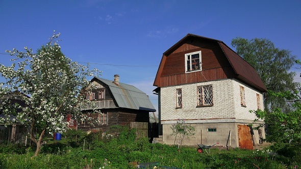 House White Brick in the Village
