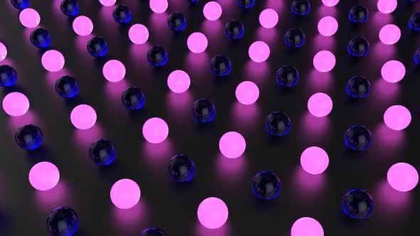 Glowing Neon Balls