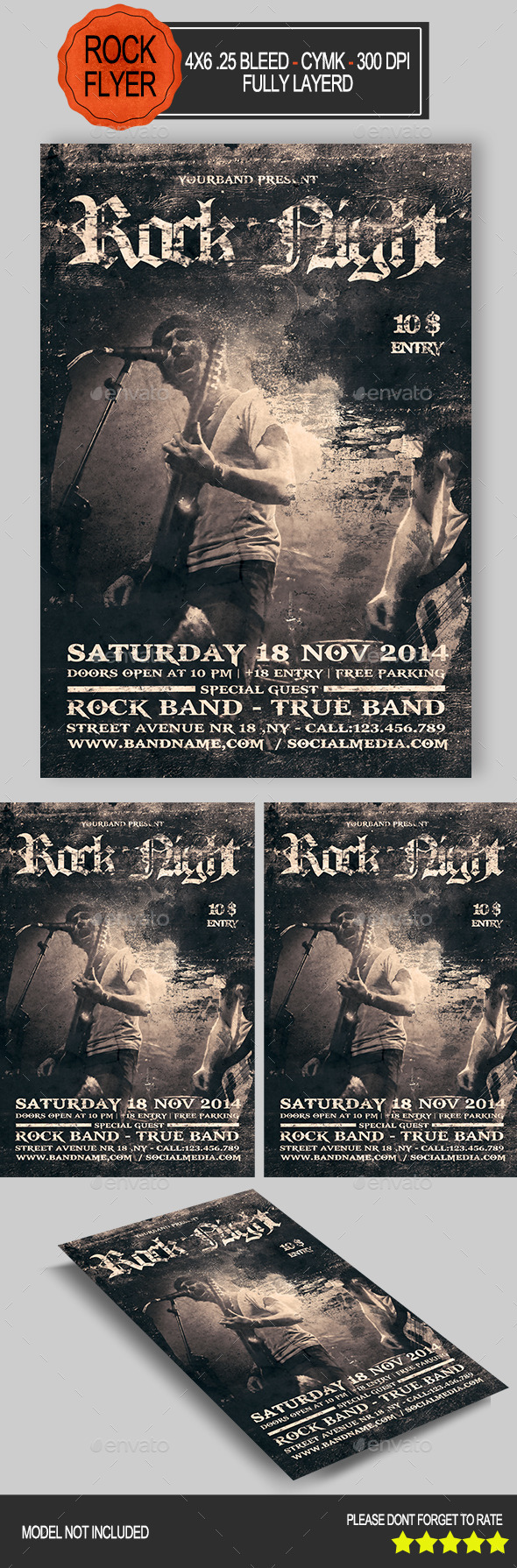 Rock Night Flyer - Concerts Events