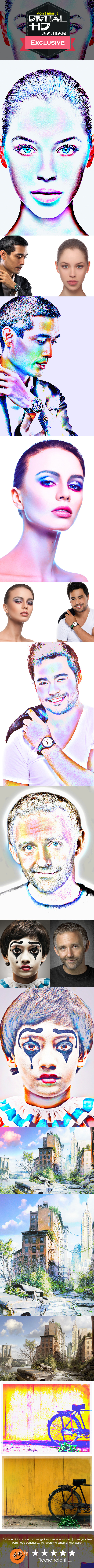 Digital HD Action - Actions Photoshop