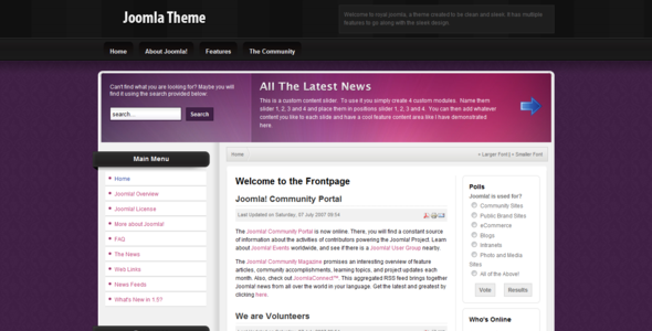 Royal Joomla - Blog / Magazine Joomla