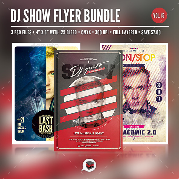 Dj Flyer Bundle Vol. 15 - Clubs & Parties Events