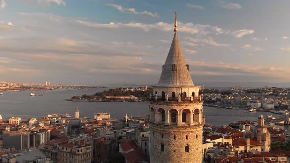 Galata Tower in Istanbul Turkey alt