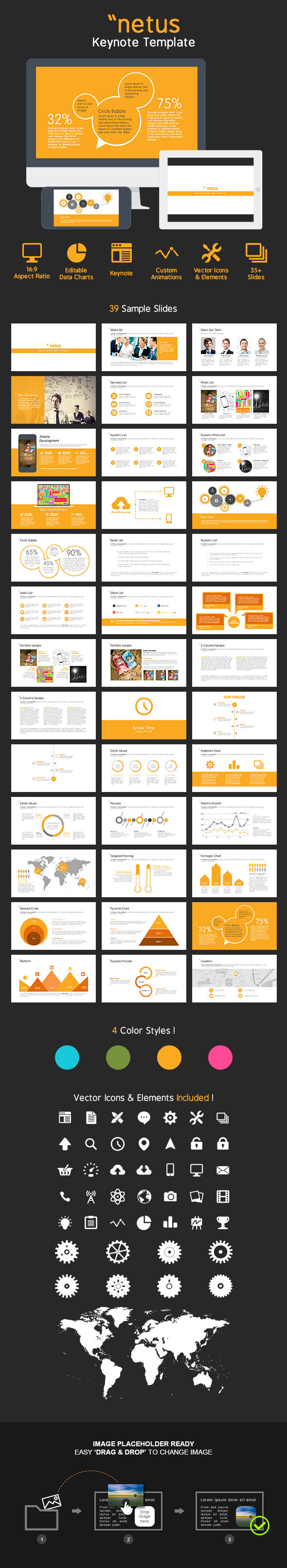 netus Keynote Presentation Template - Business Keynote Templates