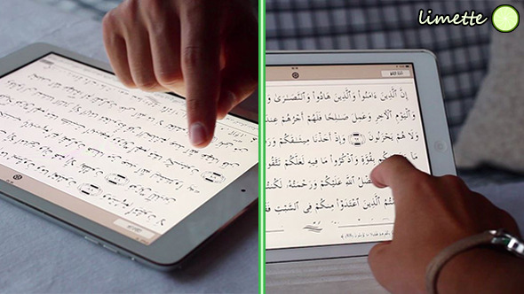 Reading Quran On Tablet