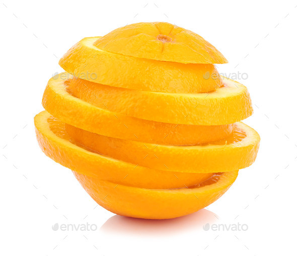 chopped orange - Stock Photo - Images