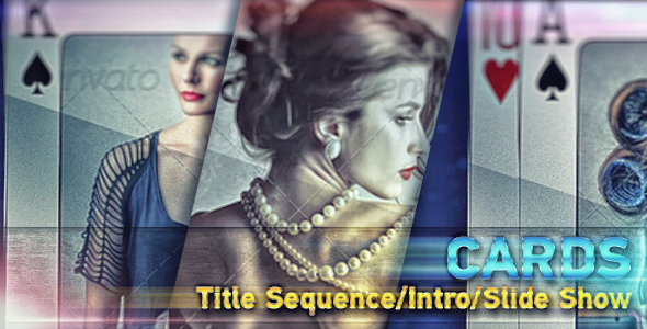 Cards IntroTitle Sequence - VideoHive 8863152