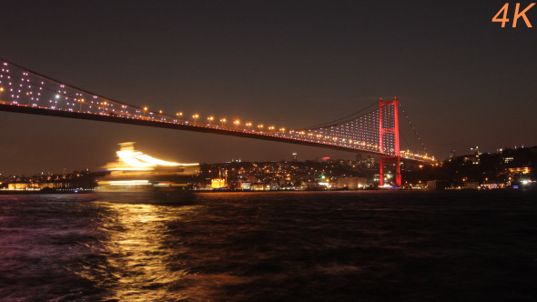 Bosphorus Bridge Day To Night 2