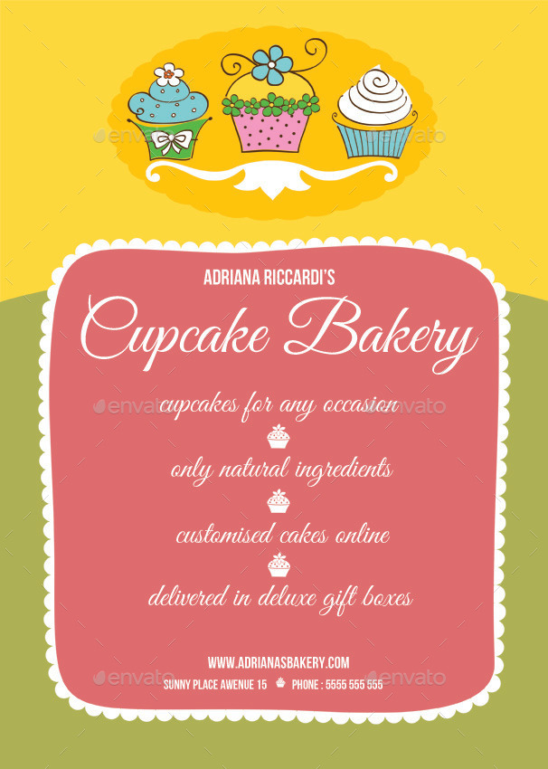 bakery flyer