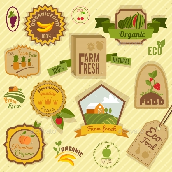 Eco Labels Fruits