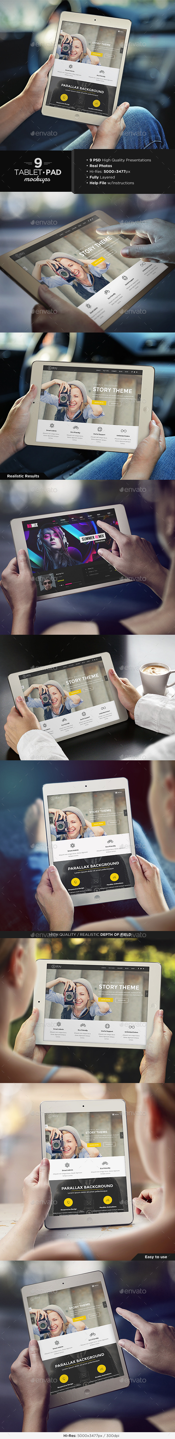 Tablet / Pad Mock-Up Set