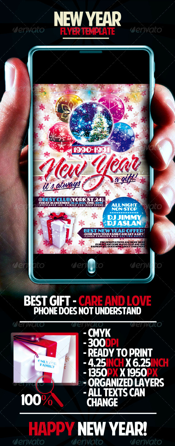 New Year Flyer Template - Clubs & Parties Events