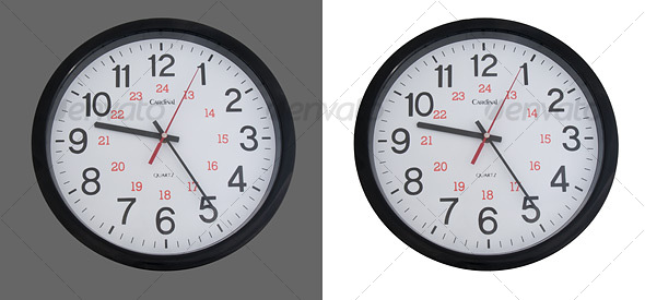 Wall Clock - Home & Office Isolated Objects