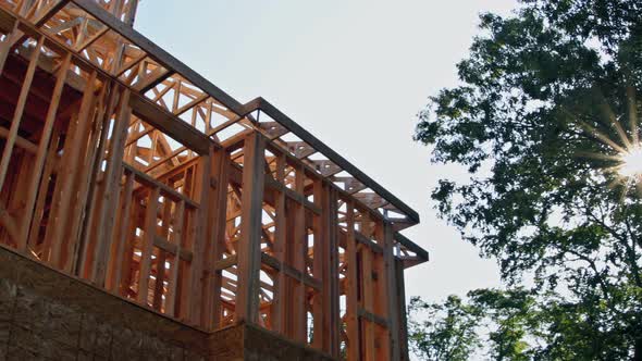 House Timber Frame for a Progressing House a New Development Timber alt