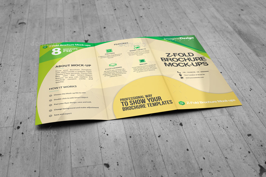 Z-Fold Brochure Mockup, Graphics | GraphicRiver