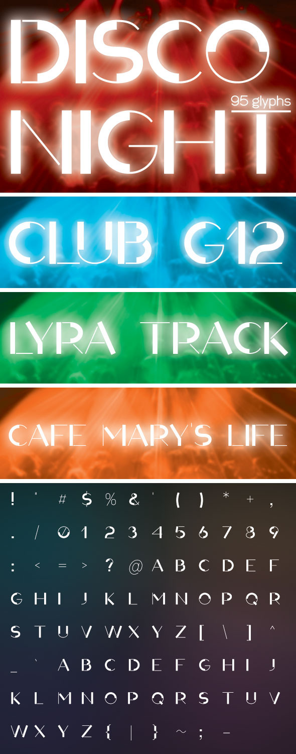 Disco Night - Decorative Fonts