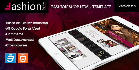 Fashion Shop Responsive Ecommerce HTML5 Theme
