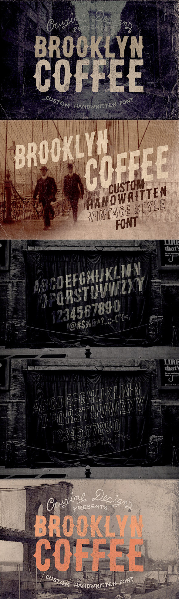 Brooklyn Coffee Custom Font - Miscellaneous Decorative