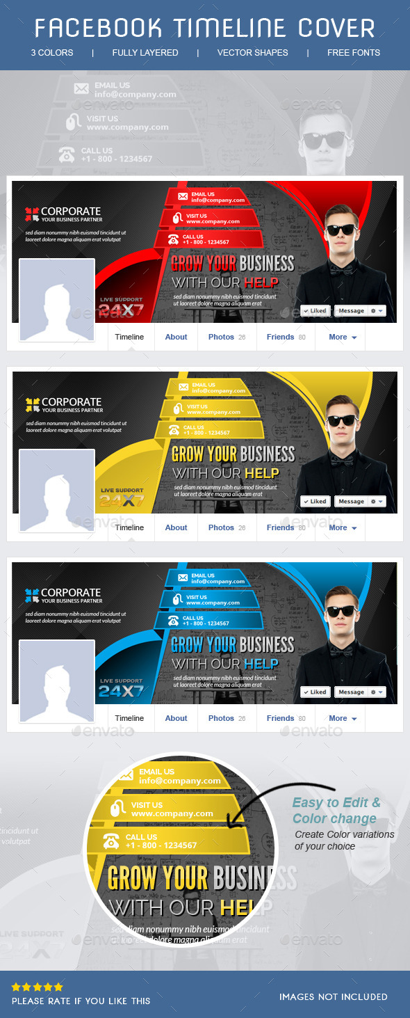 Corporate Facebook Timeline - Facebook Timeline Covers Social Media