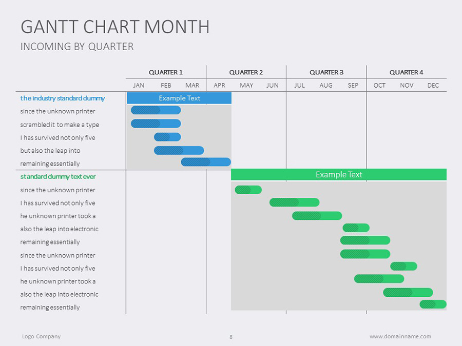 GanttChart Months Flat by Slideshop | GraphicRiver