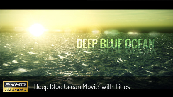 Ocean Movie Titiles - VideoHive 8891626