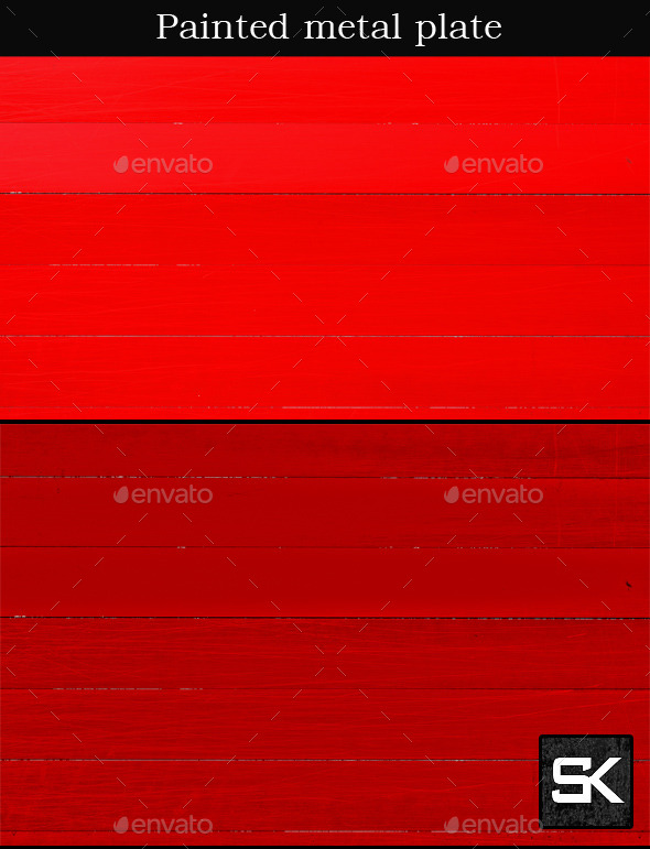 Painted Metal Plate - Metal Textures