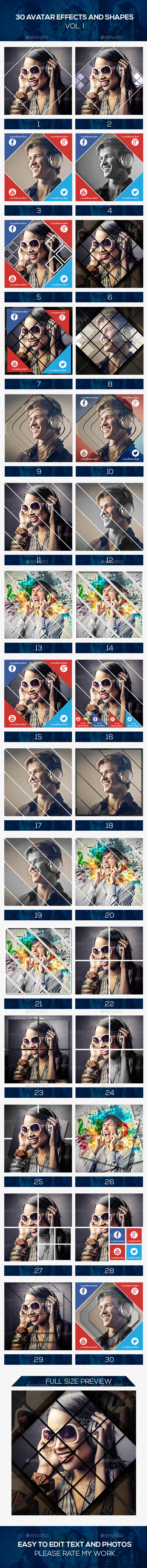 30 Avatar Effects - Avatars Social Media