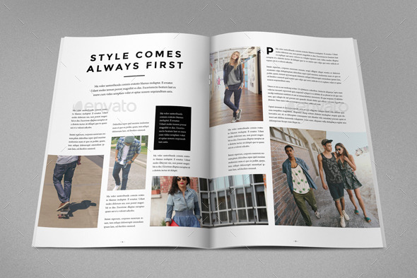 Minimal Style Magazine, Print Templates | GraphicRiver