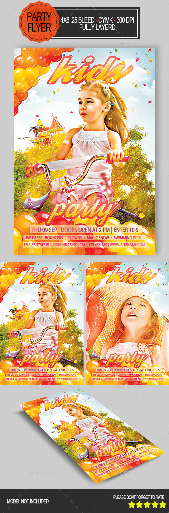 Kids Party Flyer - Clubs & Parties Events