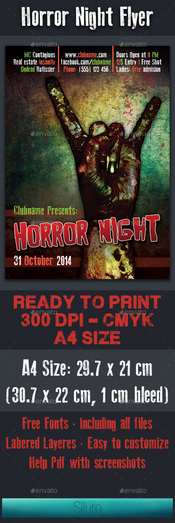 Horror Night Flyer - Clubs & Parties Events