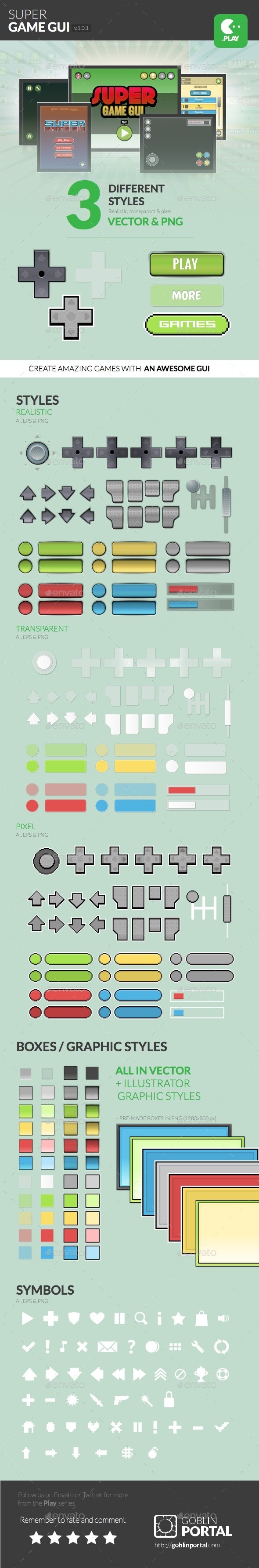 Super Game User Interface - User Interfaces Game Assets