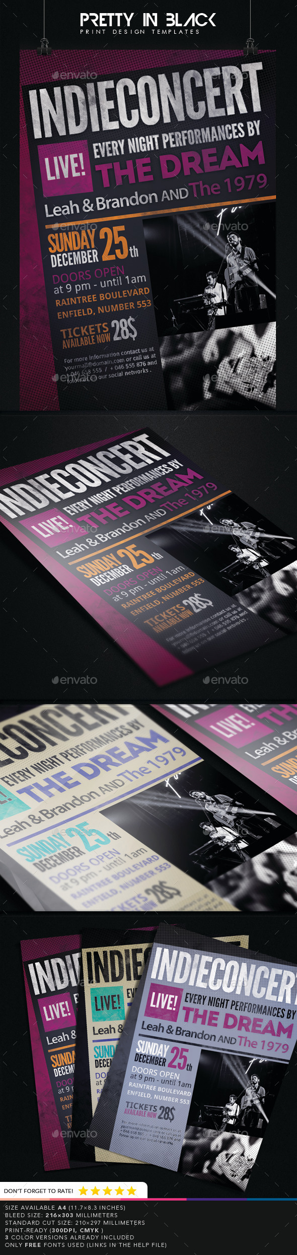 Indie Concert Flyer - Concerts Events