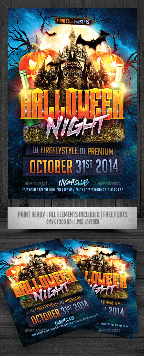 Halloween Night Flyer - Events Flyers