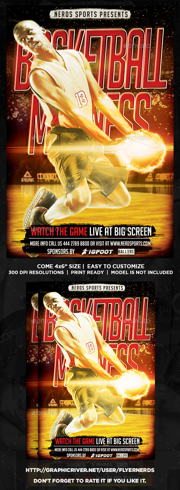 Basketball Madness Sports Flyer - Sports Events