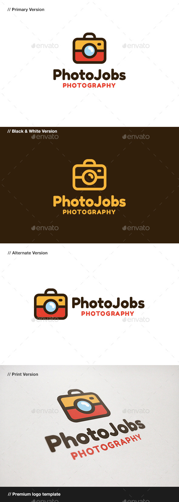 Photo Jobs - Objects Logo Templates