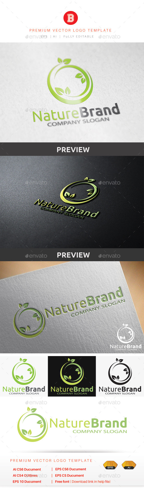 Nature Brand - Nature Logo Templates