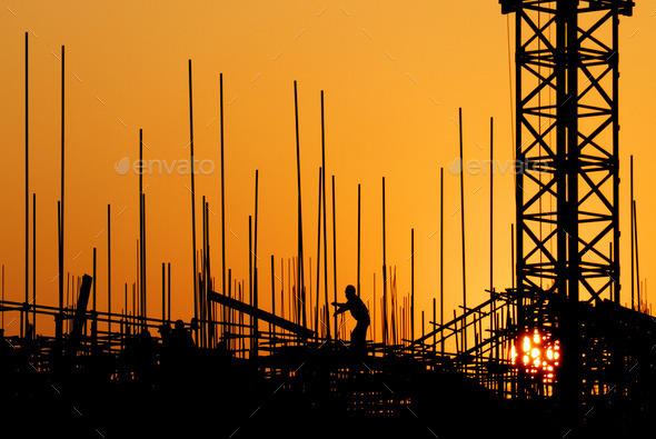 Industrial Sunset - Stock Photo - Images